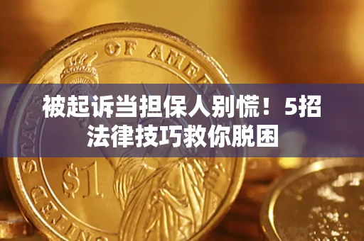 北京被起诉当担保人别慌！5招法律技巧救你脱困