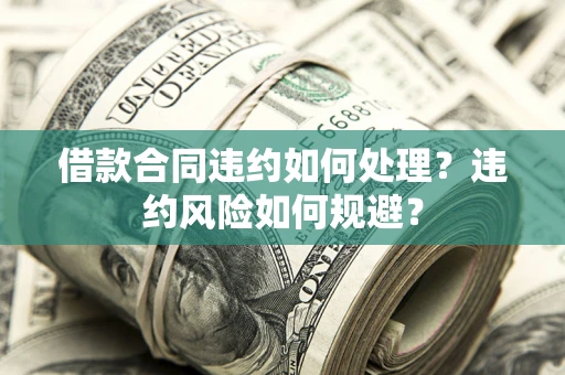 北京借款合同违约如何处理？违约风险如何规避？