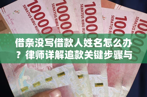 北京借条没写借款人姓名怎么办？律师详解追款关键步骤与证据链构建