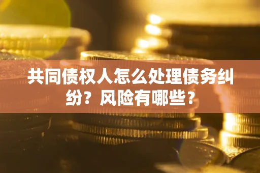 北京共同债权人怎么处理债务纠纷？风险有哪些？
