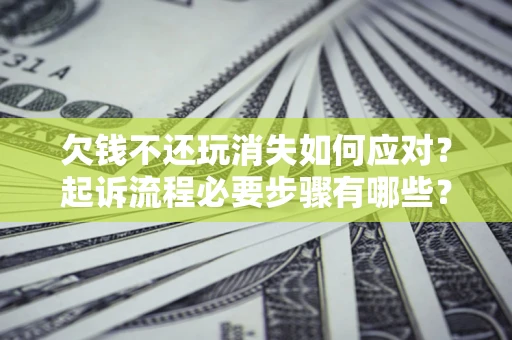 北京欠钱不还玩消失如何应对？起诉流程必要步骤有哪些？